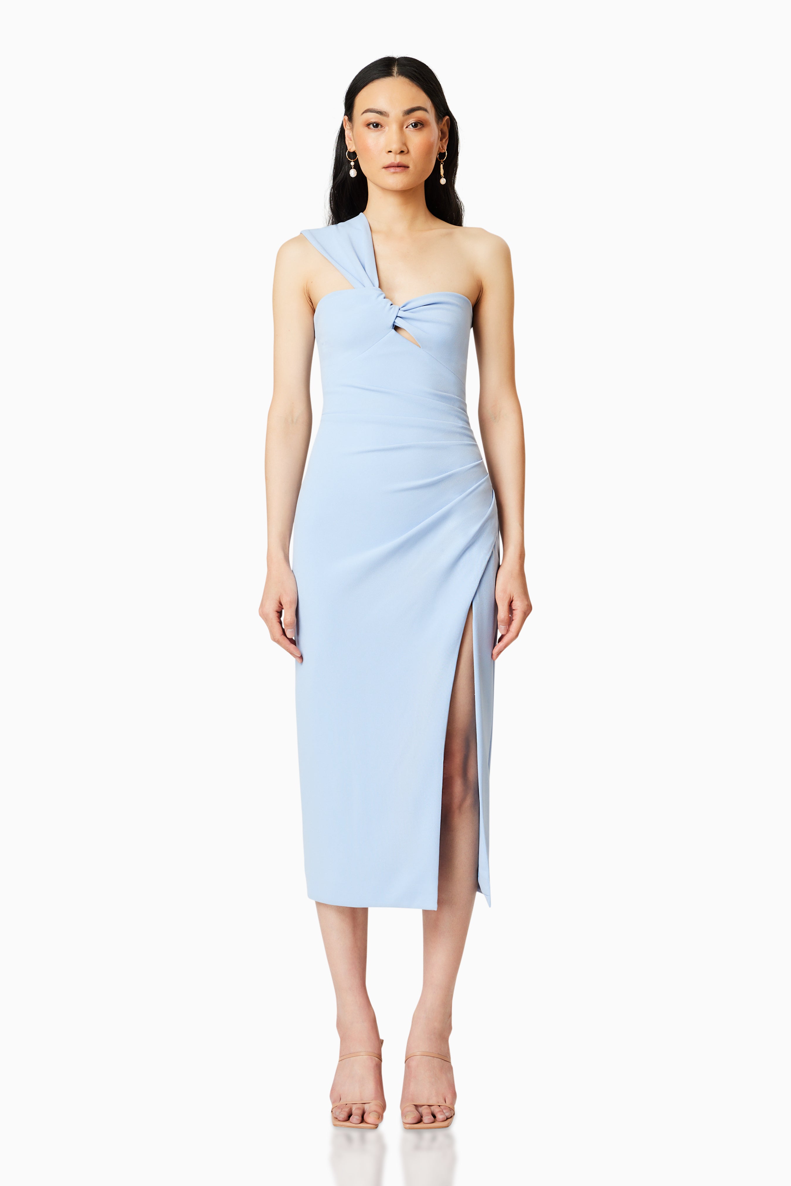 Celeste - Elliatt Fawn One Shoulder Dress in Sky Blue