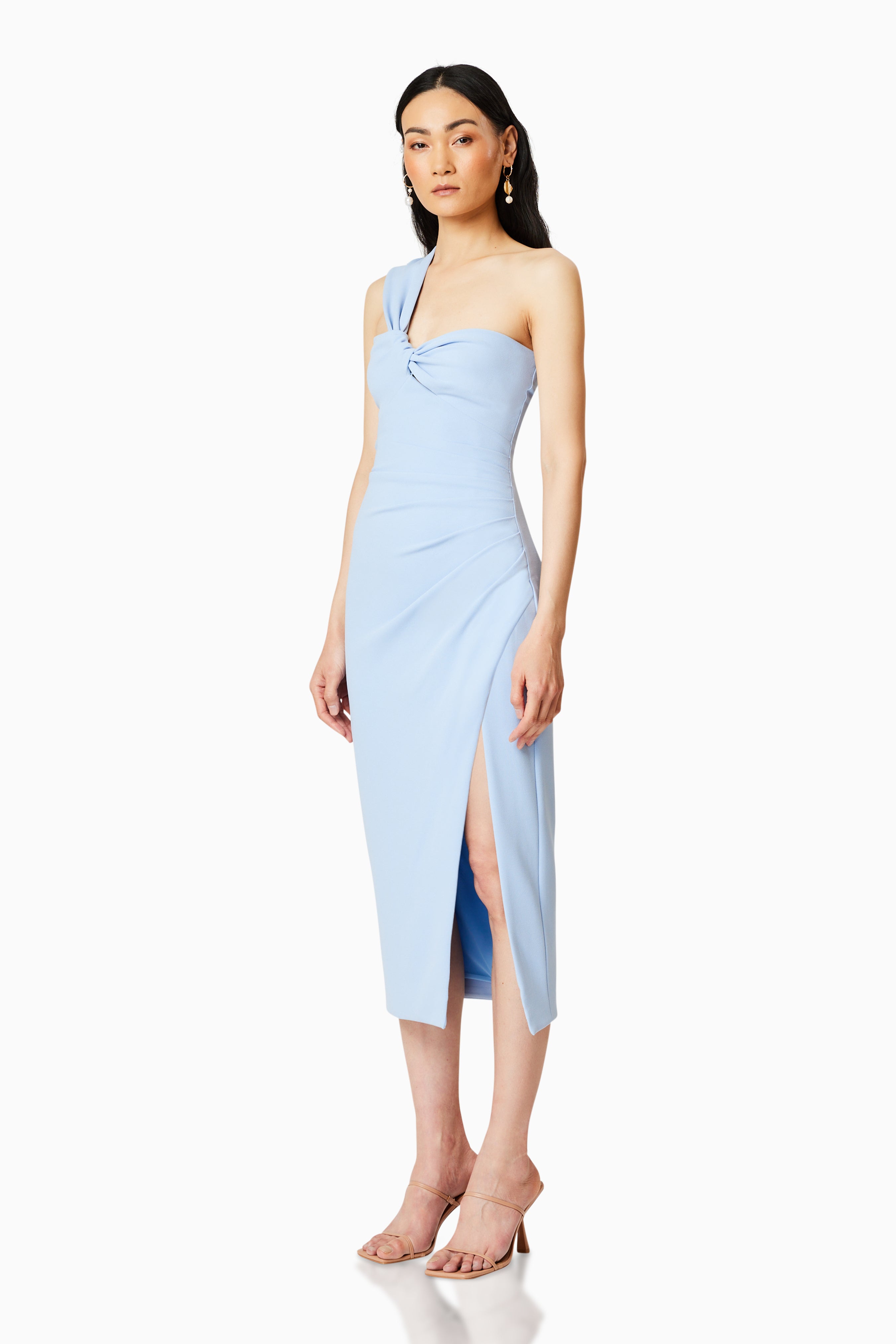 Celeste - Elliatt Fawn One Shoulder Dress in Sky Blue