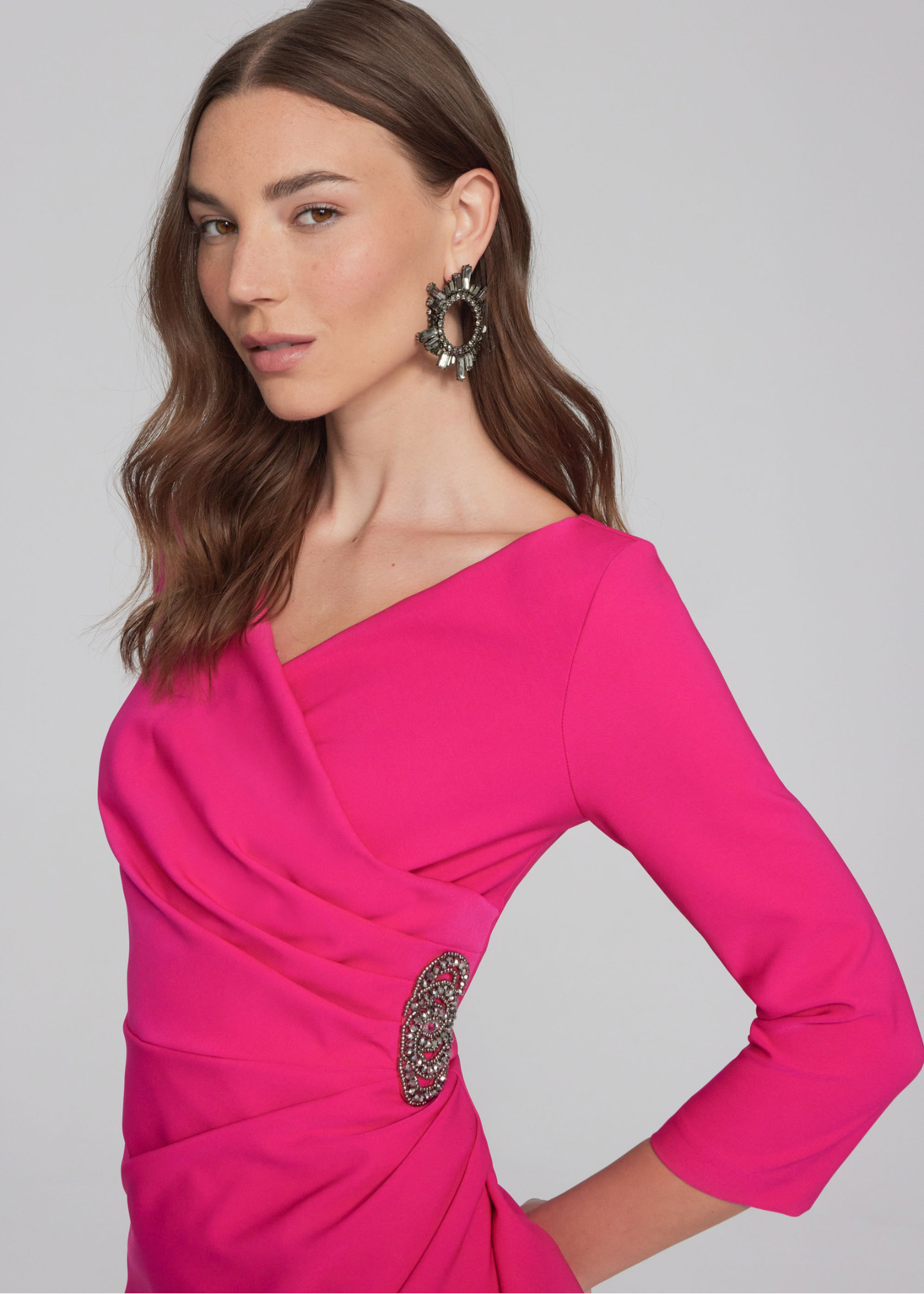 Joseph Ribkoff Lux Twill Wrap Dress