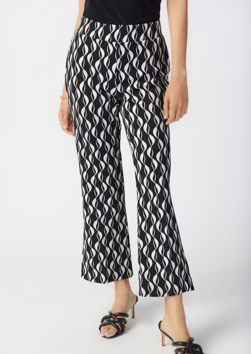 Kara - Joseph Ribkoff Geometric Print Silky Knit Pull-On Pants