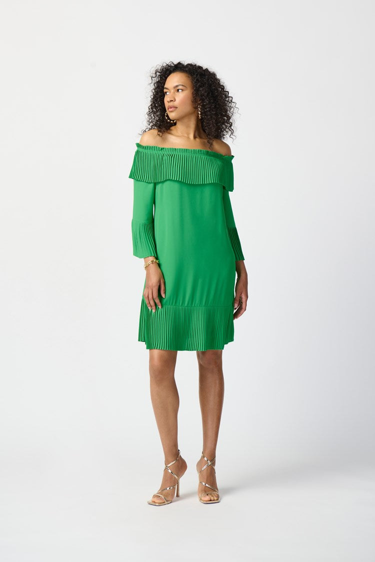 Georgette Off-the-Shoulder A-line Dress by Joseph Ribkoff