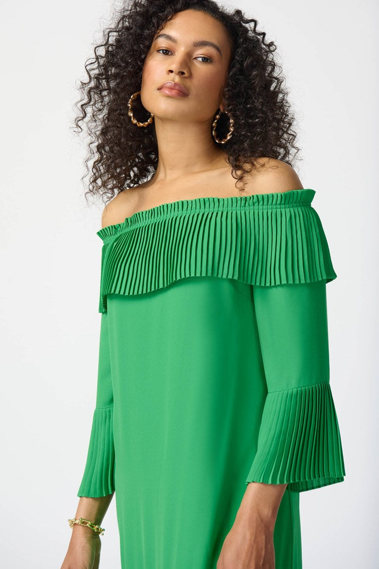 Georgette Off-the-Shoulder A-line Dress by Joseph Ribkoff