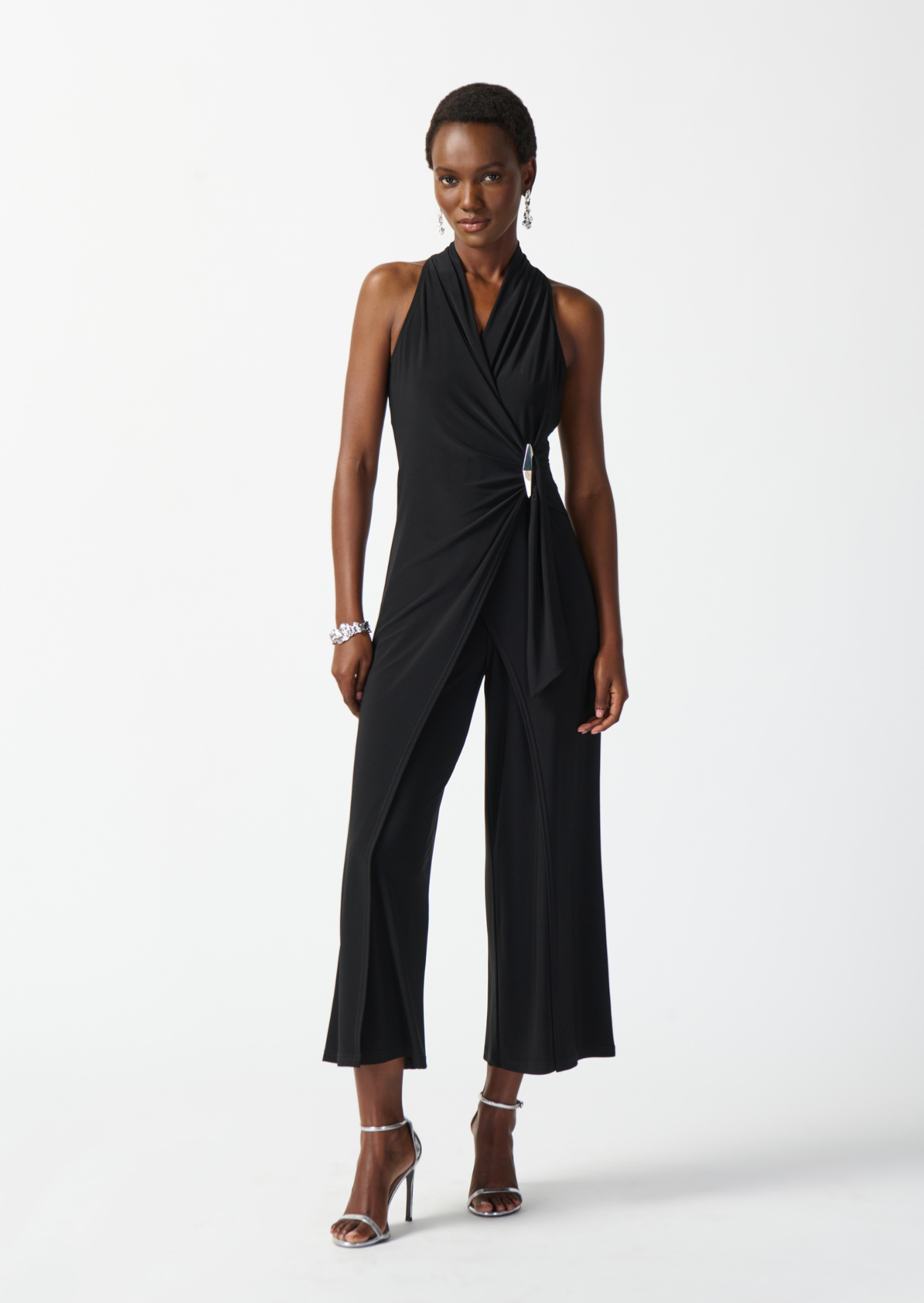 Sanya - Joseph Ribkoff Silky Knit Wrap Culotte Jumpsuit