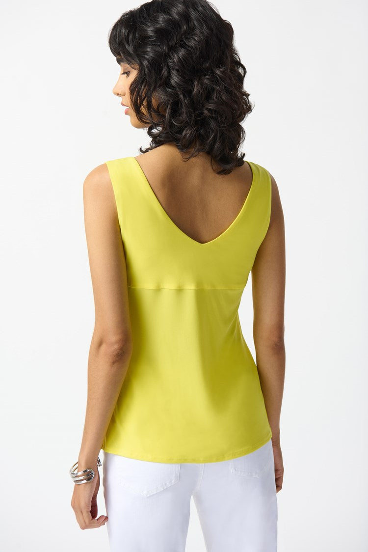 Joseph Ribkoff Key Lime Classic V-Neck Cami