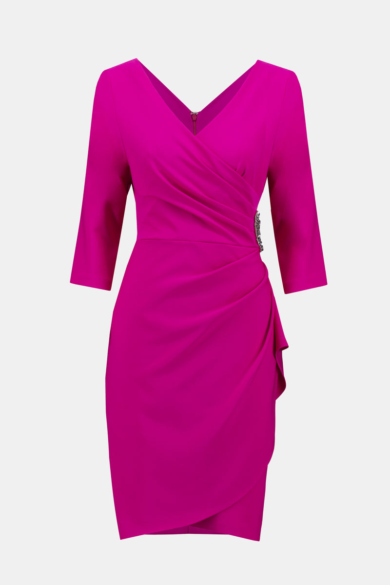 Sara - Joseph Ribkoff Lux Twill Wrap Dress