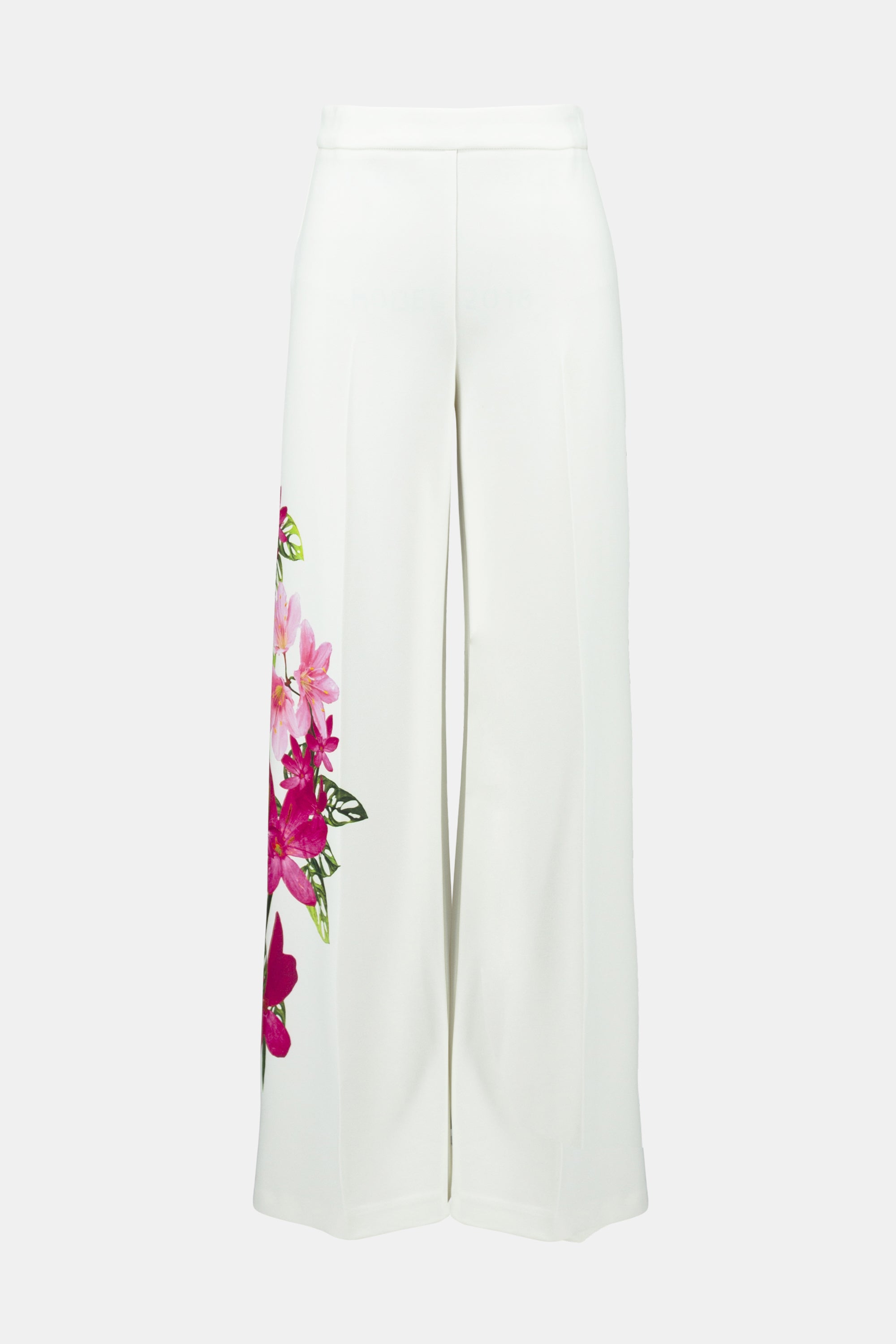 Mary - Joseph Ribkoff Floral Print Scuba Crepe Wide-Leg Pants