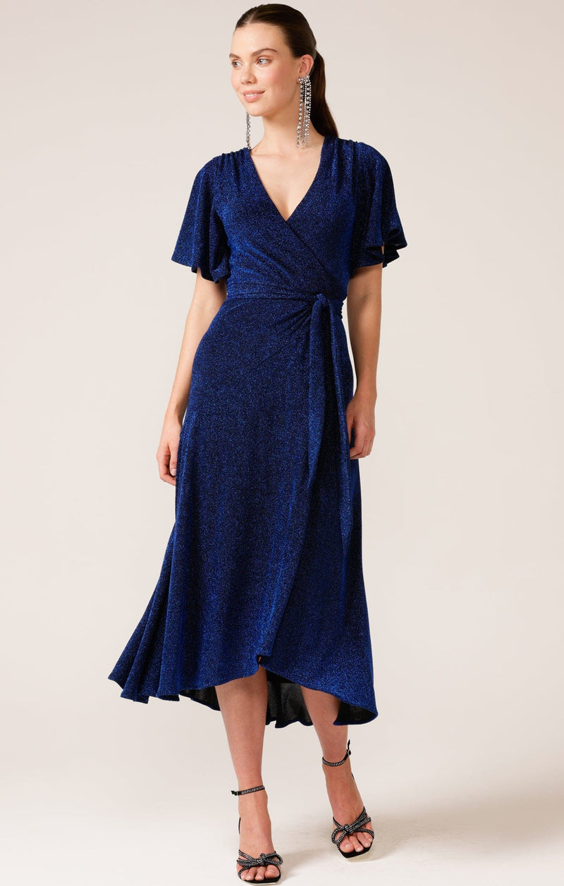 Sydney - Sacha Drake Sapphire Stargaze Wrap Midi Dress