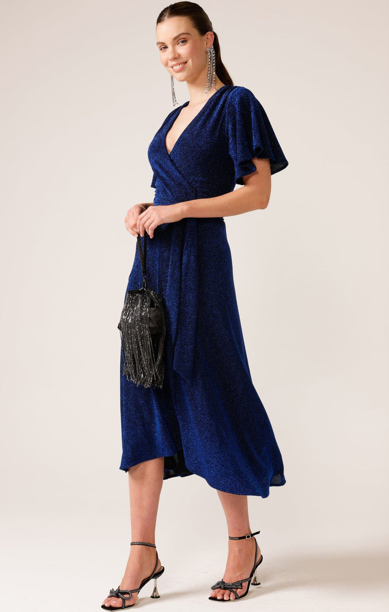 Sydney - Sacha Drake Sapphire Stargaze Wrap Midi Dress