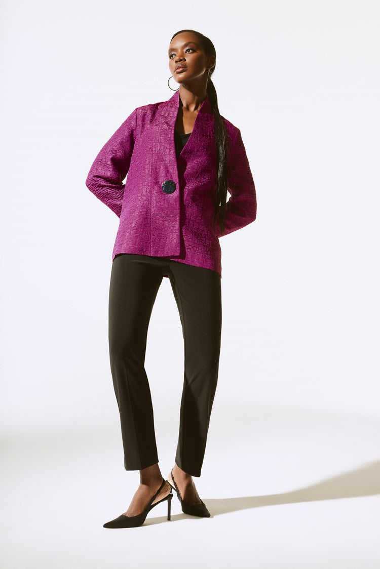 Adelaide - Joseph Ribkoff Textured Jacquard Trapeze Jacket