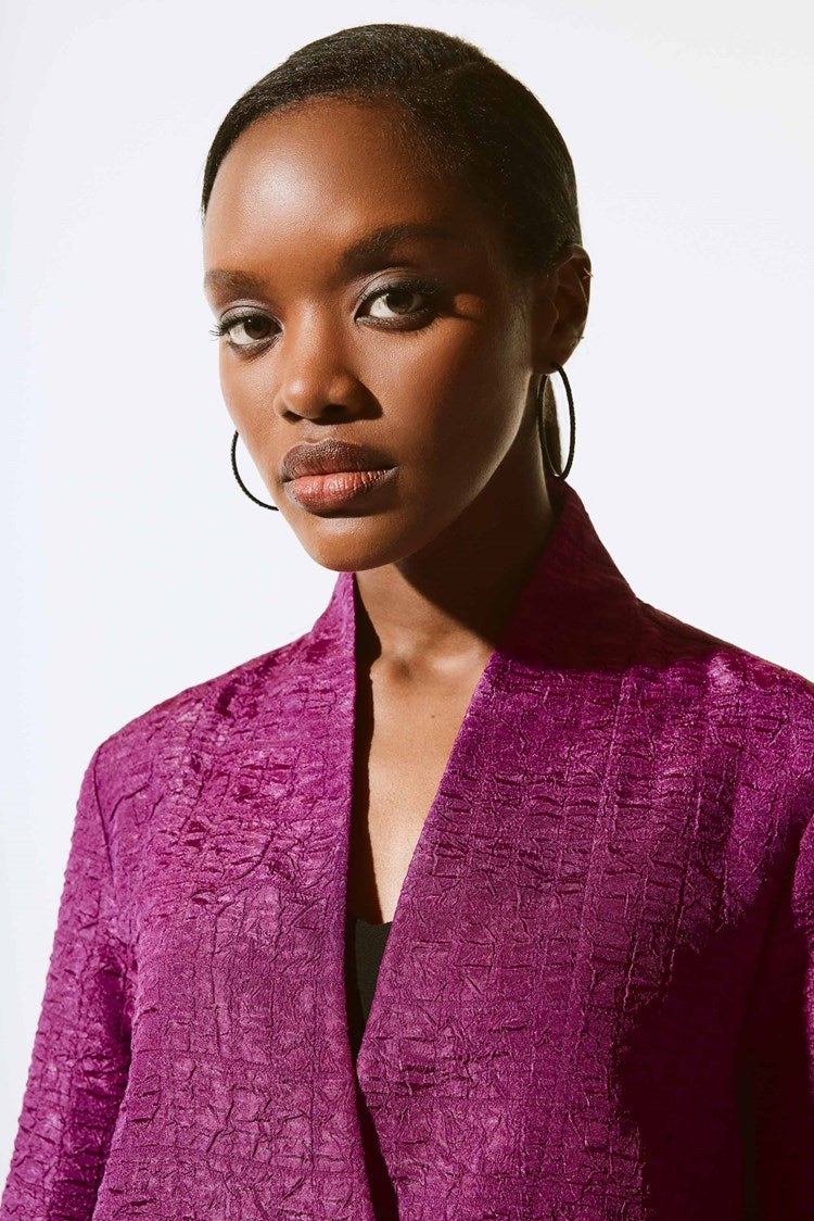 Adelaide - Joseph Ribkoff Textured Jacquard Trapeze Jacket