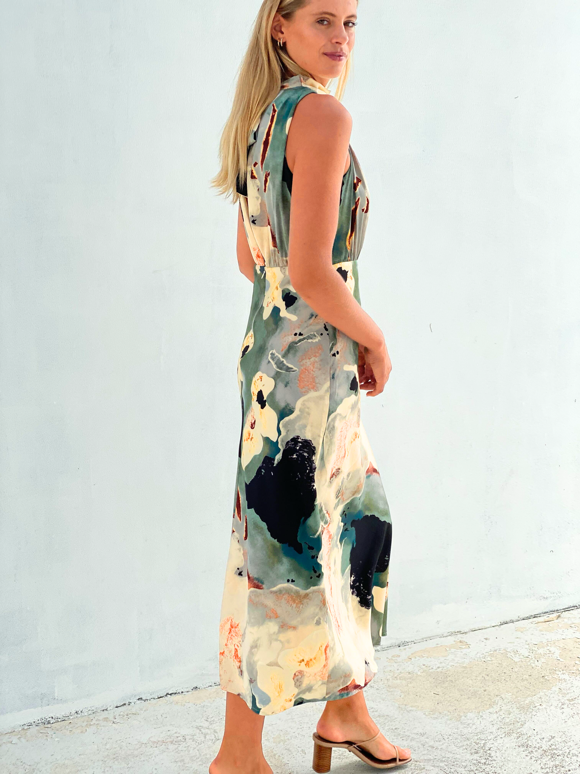 Ariel Sleeveless Printed Sheath Dress