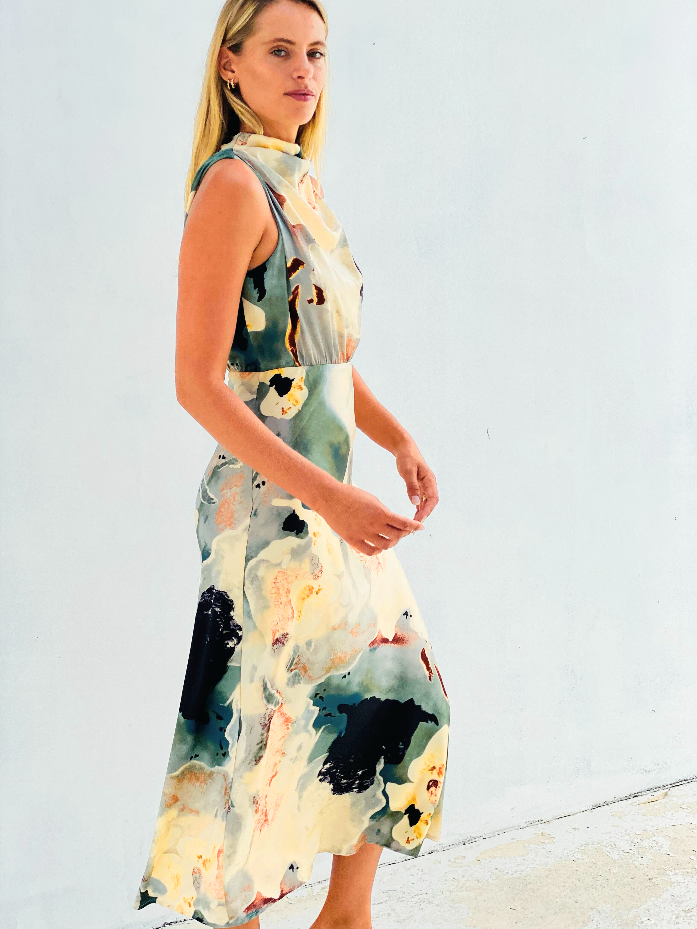 Ariel Sleeveless Printed Sheath Dress