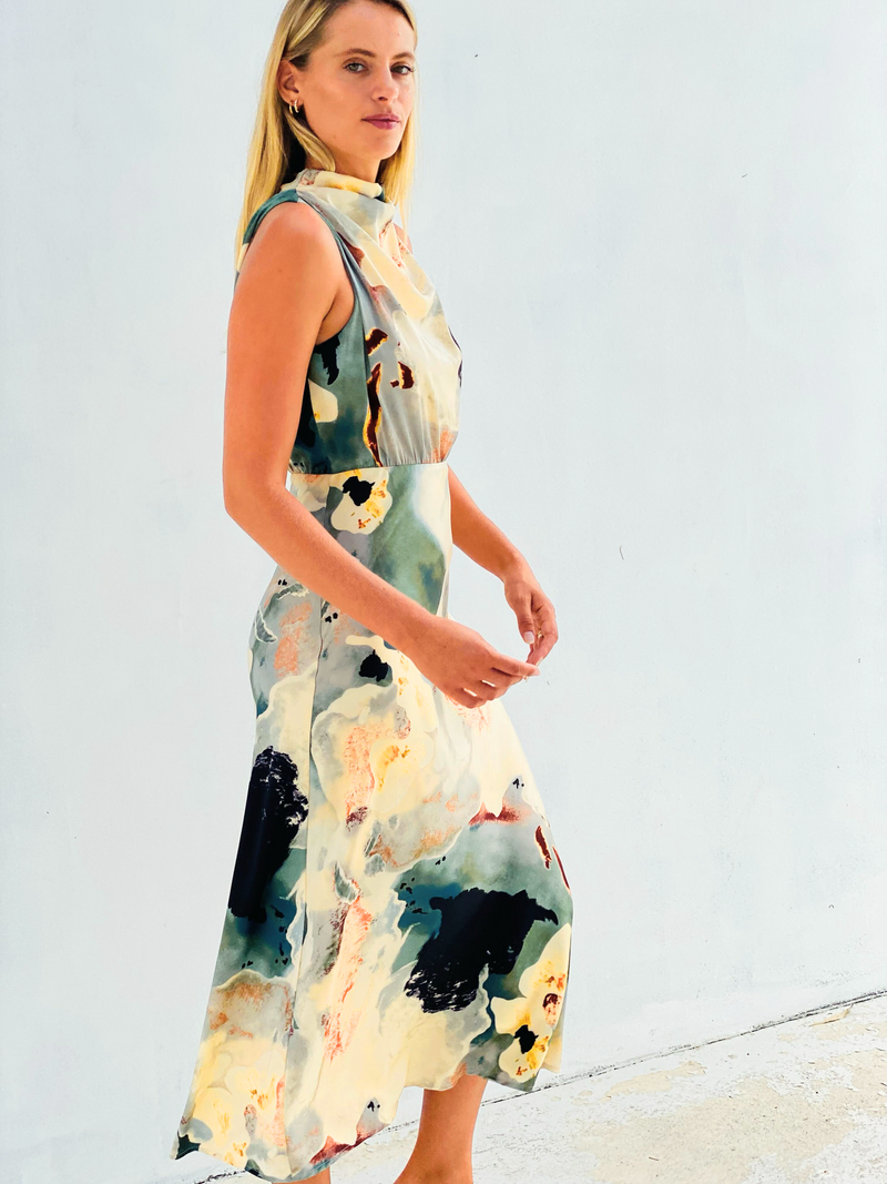 Ariel Sleeveless Printed Sheath Dress