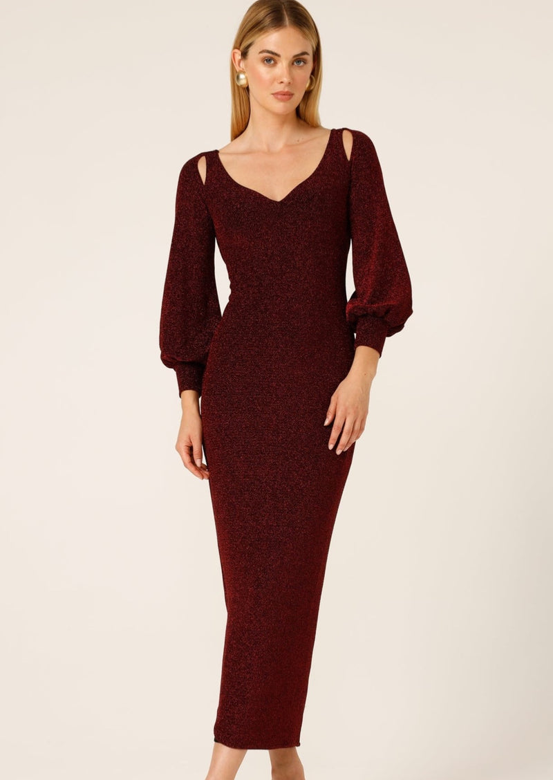 Bianca - Sacha Drake Orio Star Dress in Ruby