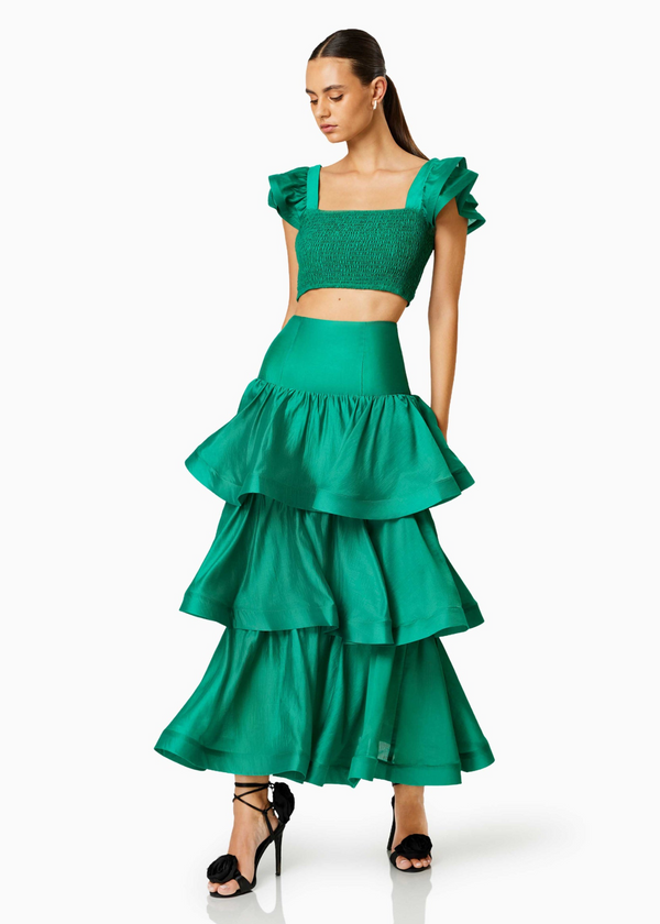 Serene Elliatt Jonquil Long Sleeve Maxi Dress in Green Diana s Closet