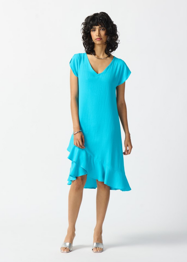 Azul - Joseph Ribkoff Gauze A-Line Dress