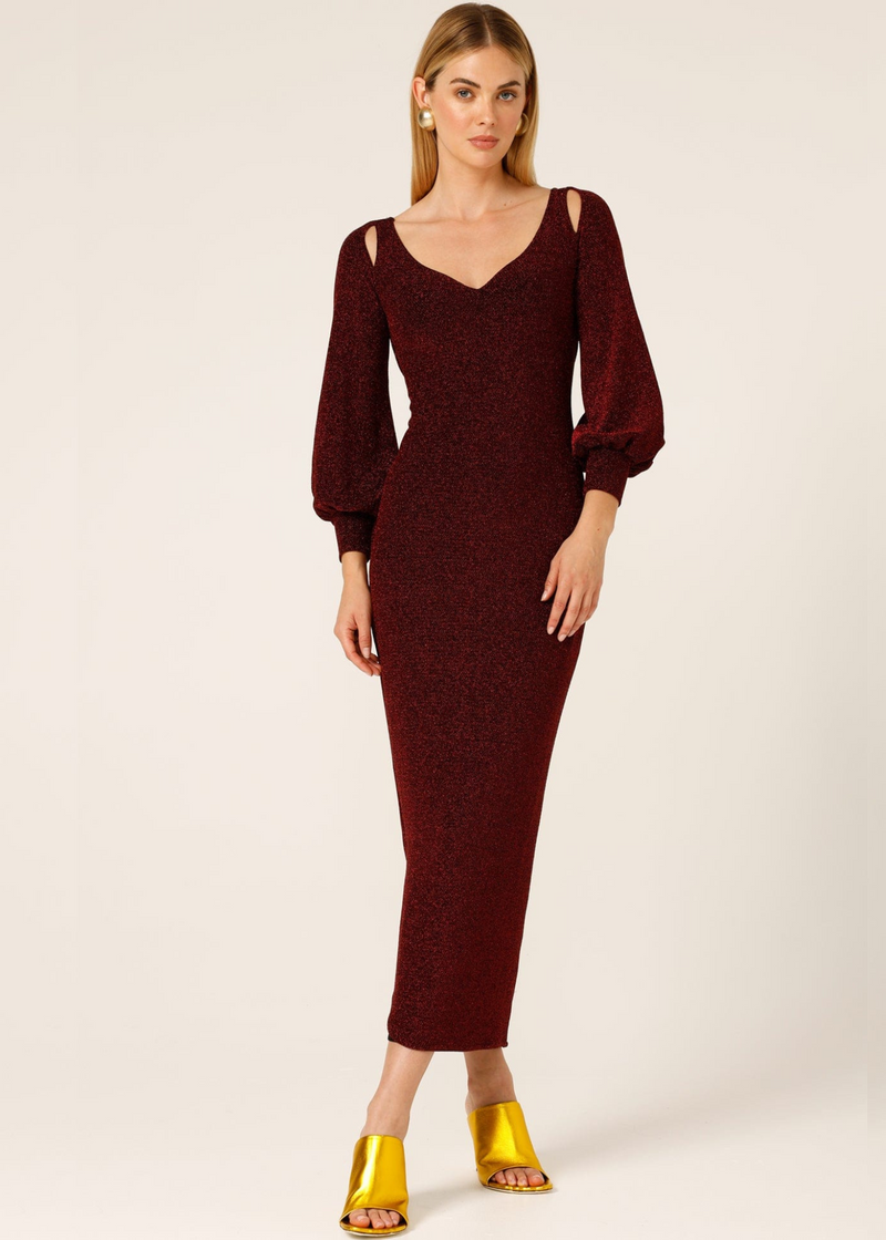 Bianca - Sacha Drake Orio Star Dress in Ruby