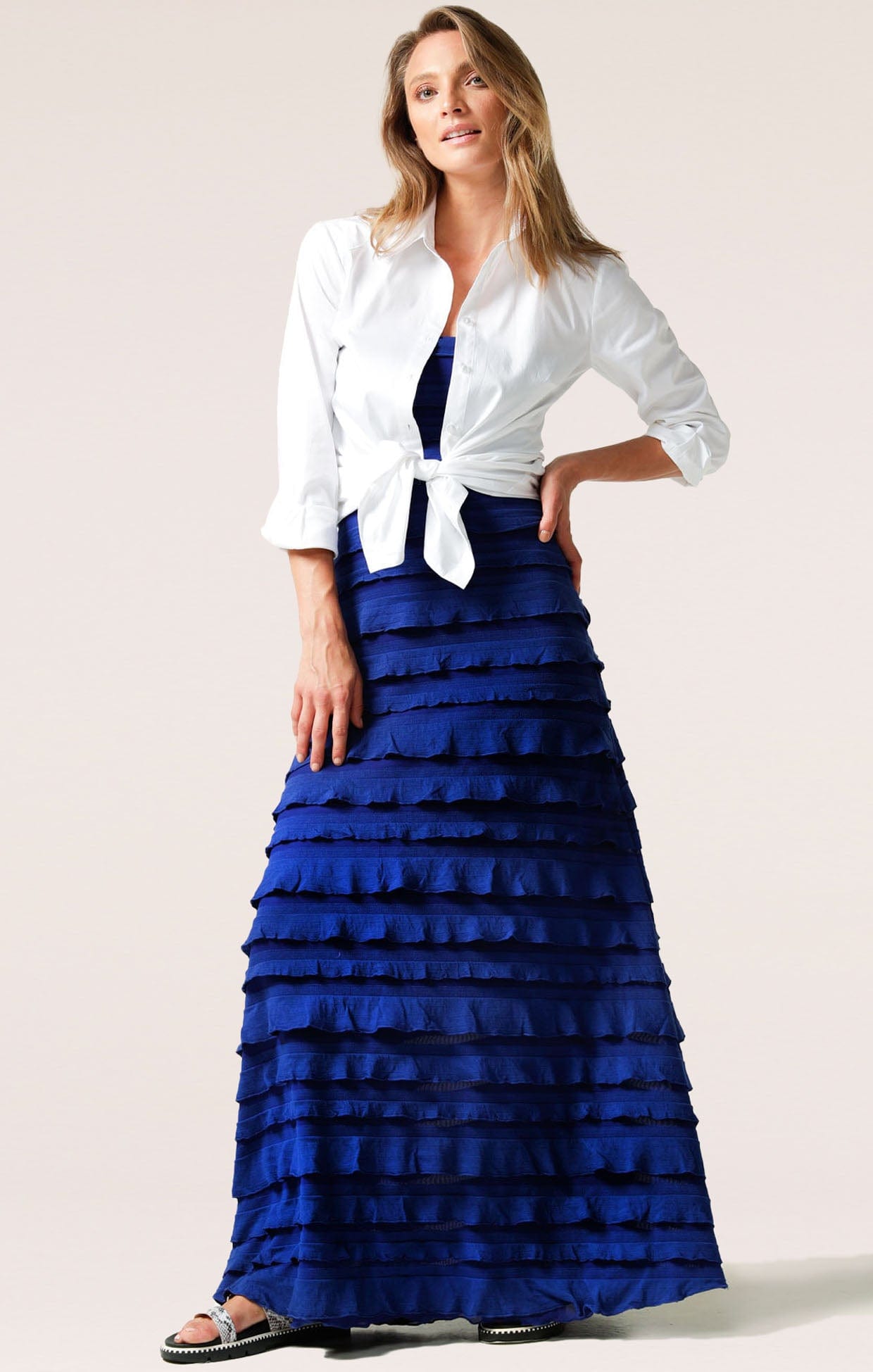 Sacha Drake Maddison Maxi dress in Sapphire
