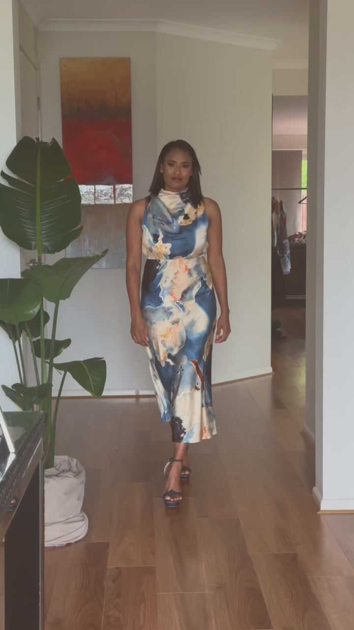 Ariel Sleeveless Printed Sheath Dress