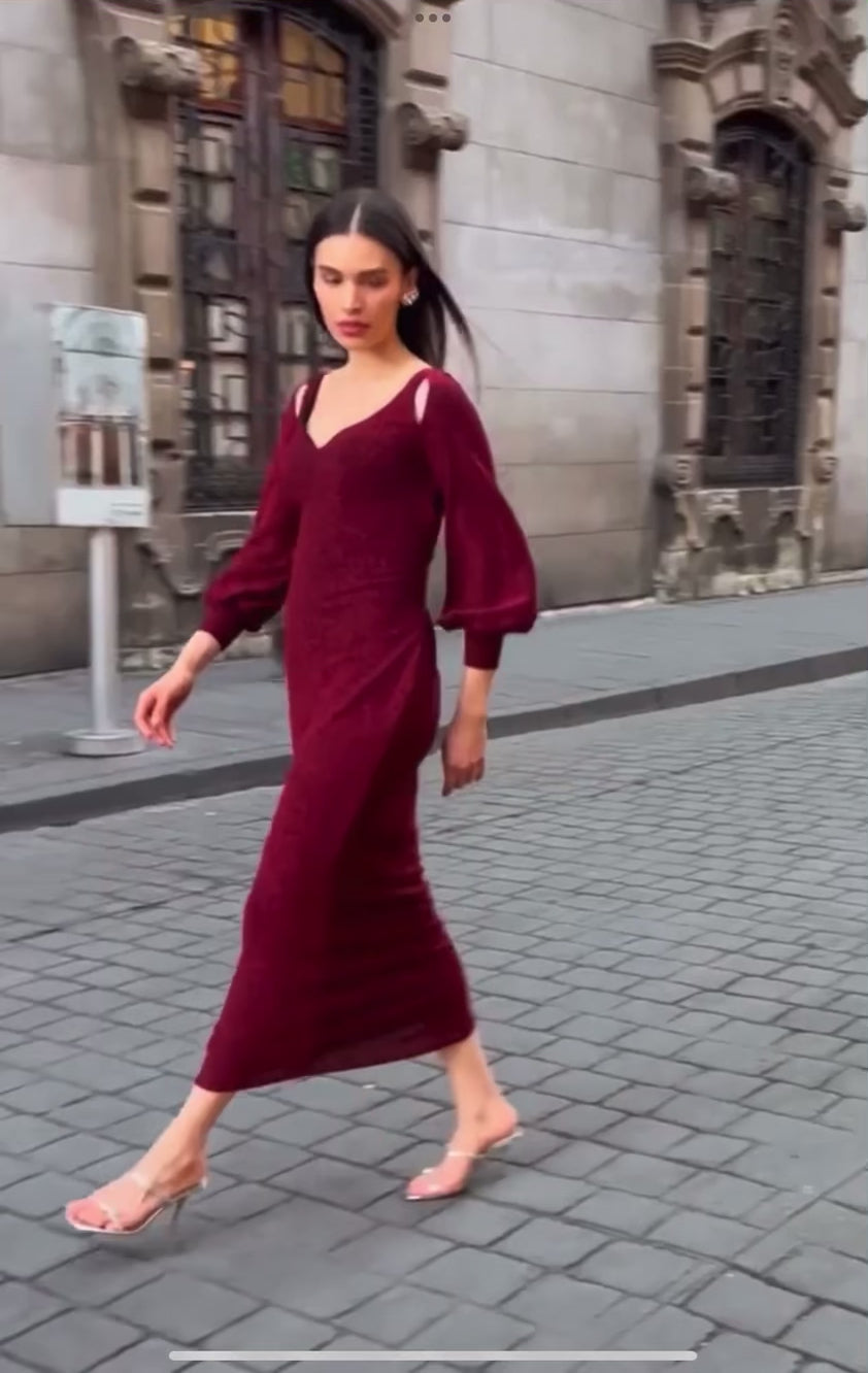 Bianca - Sacha Drake Orio Star Dress in Ruby