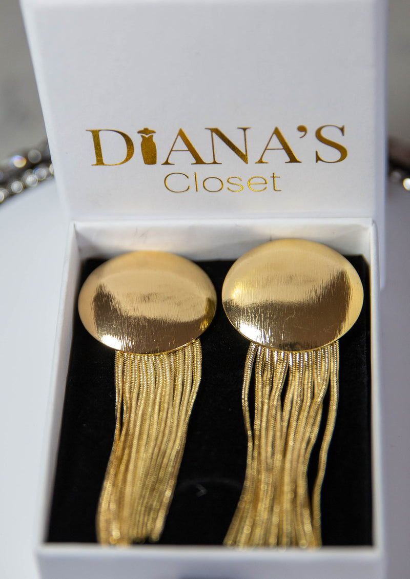 Gold Dangle  Earrings