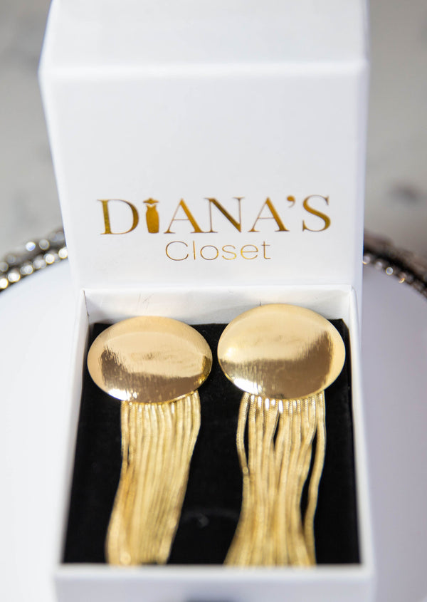 Gold Dangle  Earrings