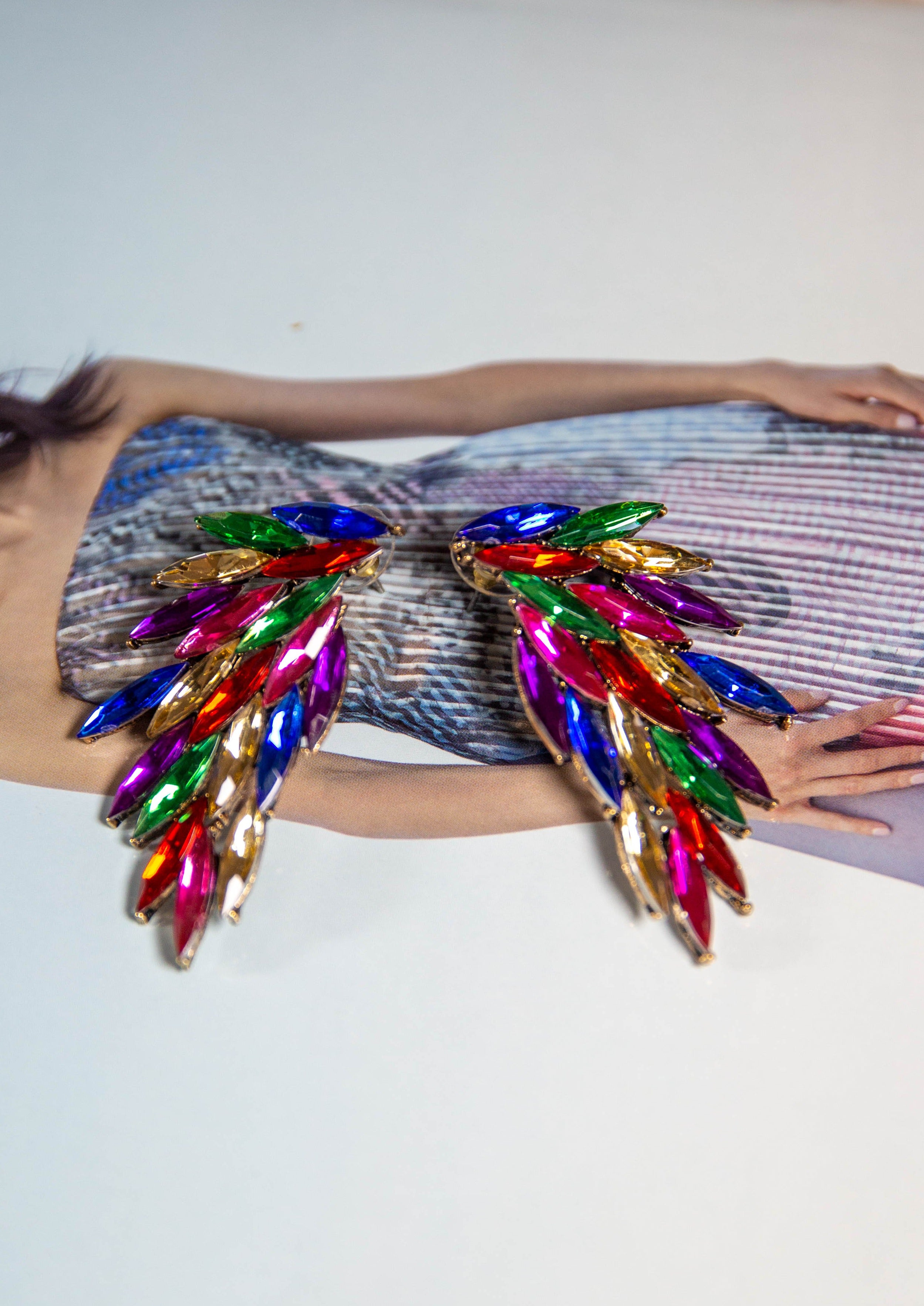 Eagle Wings Multicolour Earrings