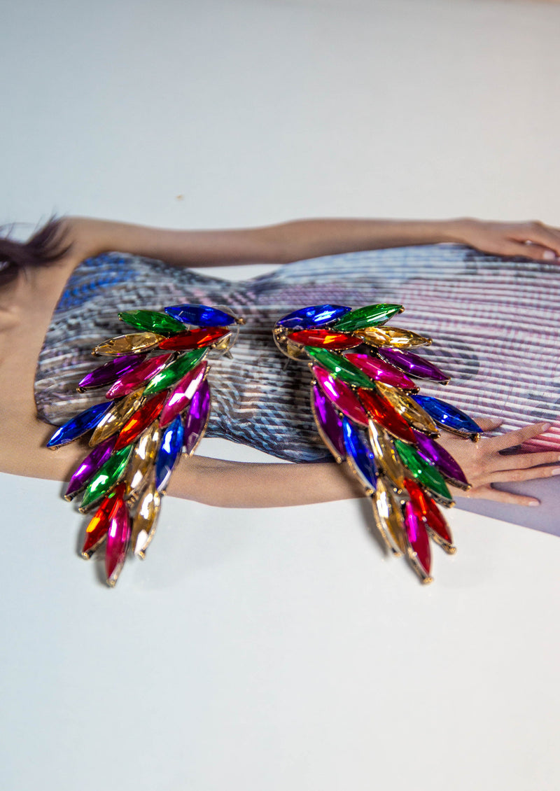 Eagle Wings Multicolour Earrings