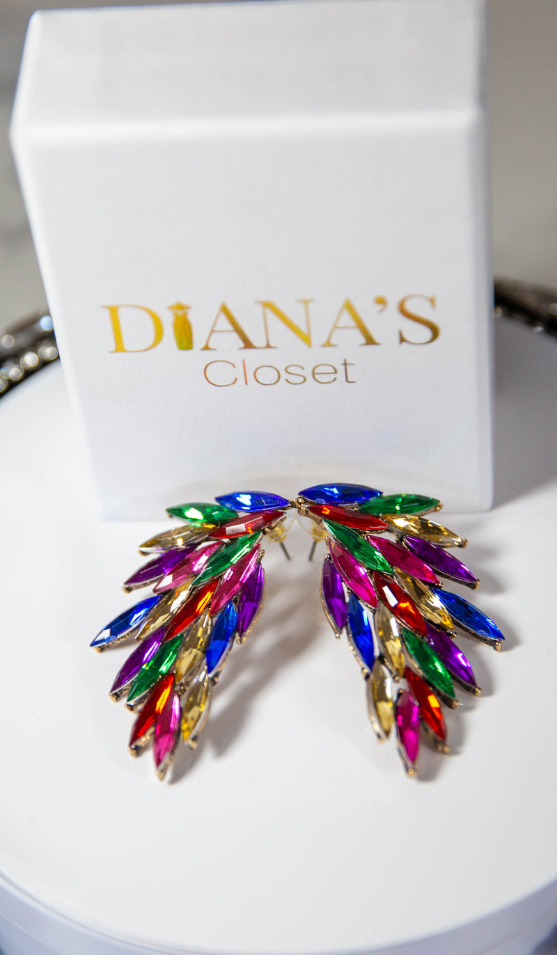 Eagle Wings Multicolour Earrings