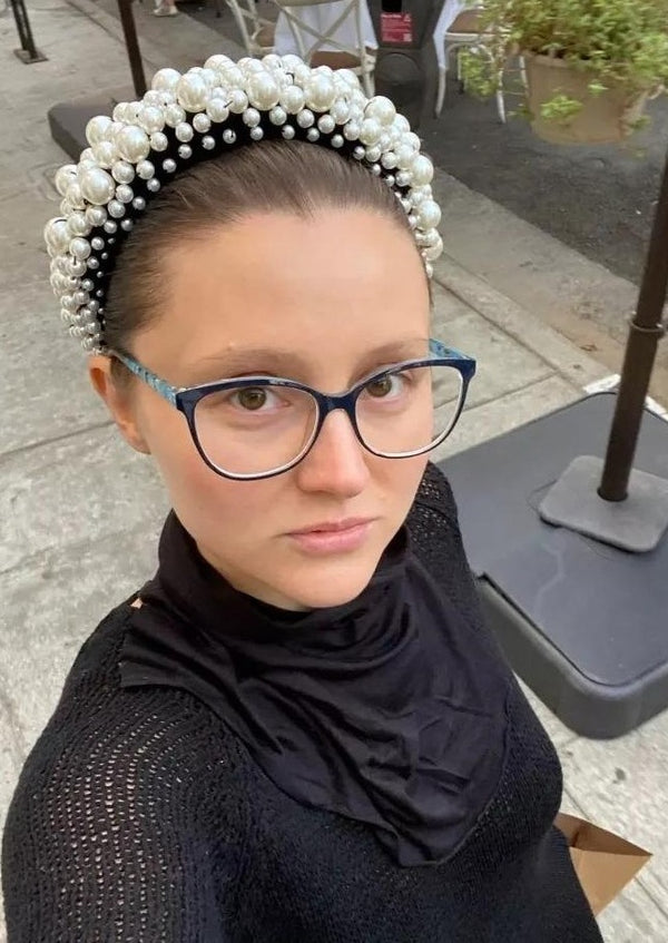 Luxury Pearl white Headband