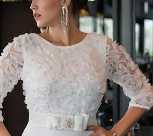 Juliette White Lace Peplum Dress