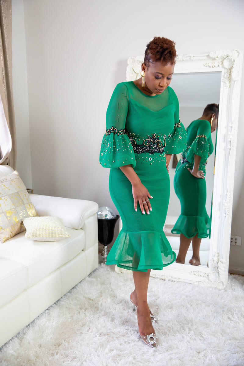 Nancy Green Embellished Dress