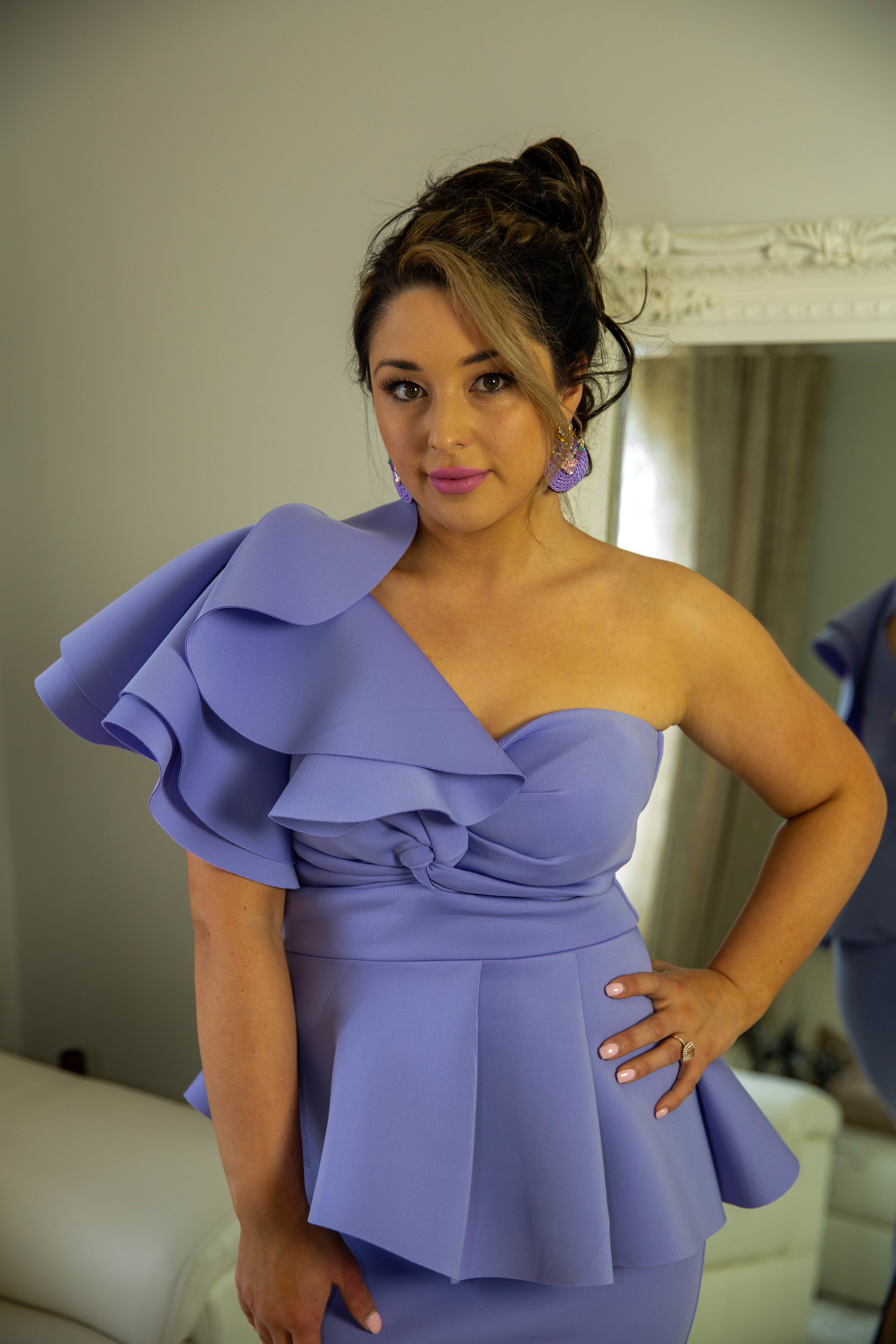 Lilly Lilac One Shoulder Dress