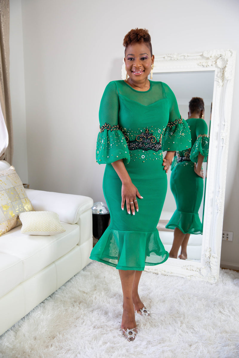 Nancy Green Embellished Dress